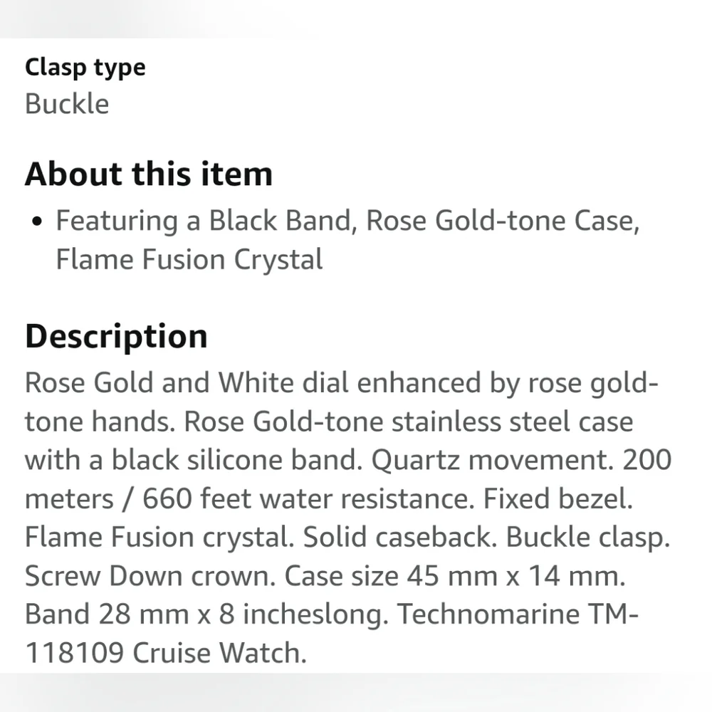 TechnoMarine Women's Rose gold watch - Picture 15 of 17